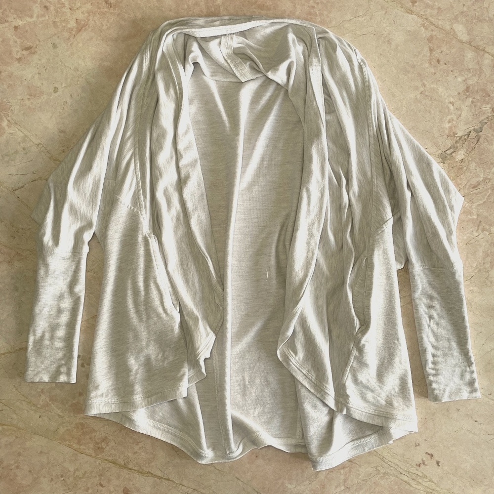 Lululemon White oversized drape cardigan